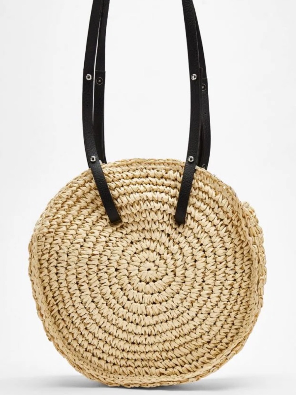 Bershka woven Crossbody Bag with Black Straps